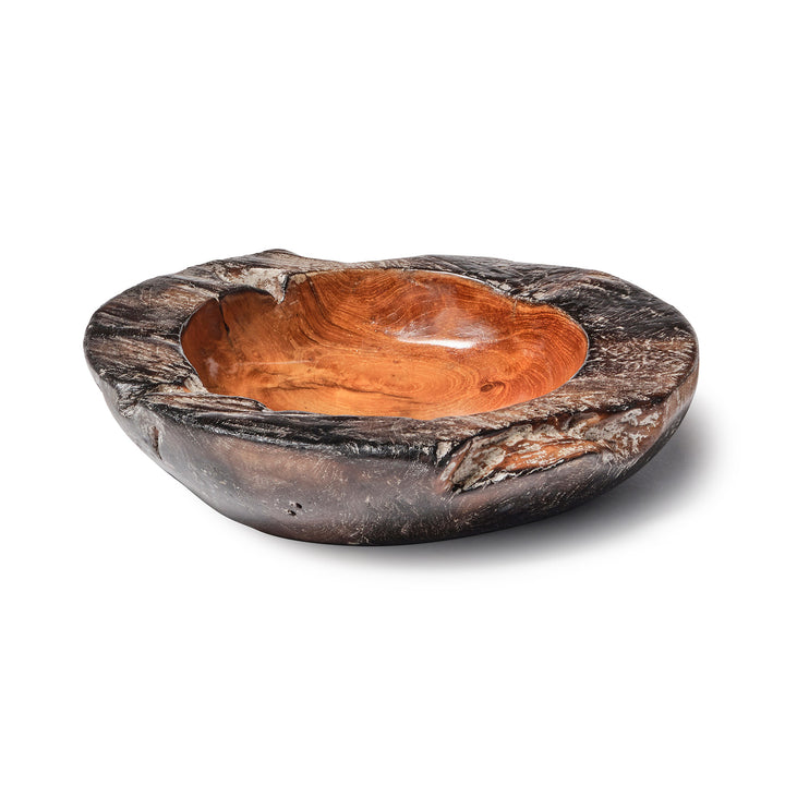 Centre de table ou vide poches en teck massif Allium